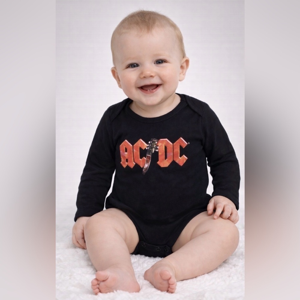 AC/DC baby romper